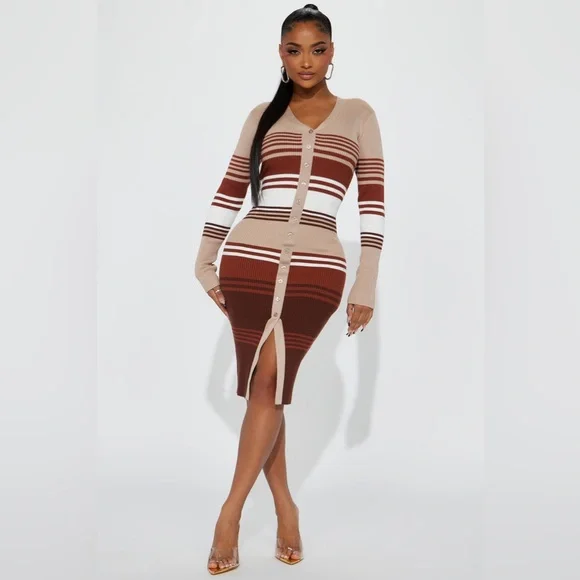 knee length dresses for ladies Nova Crewneck Sweatshirt Dress main image 1